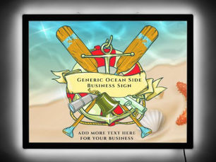Hot Review! Generic Oceanside Business Paddles Anchor Oars LED Sign