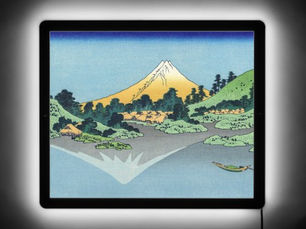 Hot Review! Hokusai - Mount Fuji Reflects in Lake Kawaguchi LED Sign
