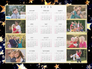 Big Deals! Personalized 8 Photo Collage 2025 Family Calendar