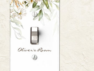 Top 10! Nursery Watercolor Floral Drop Light Switch Cover