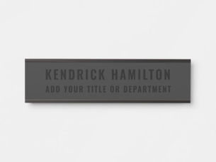 Best Price! Stylish Trendy Black Out Modern Minimalist Simple Door Sign