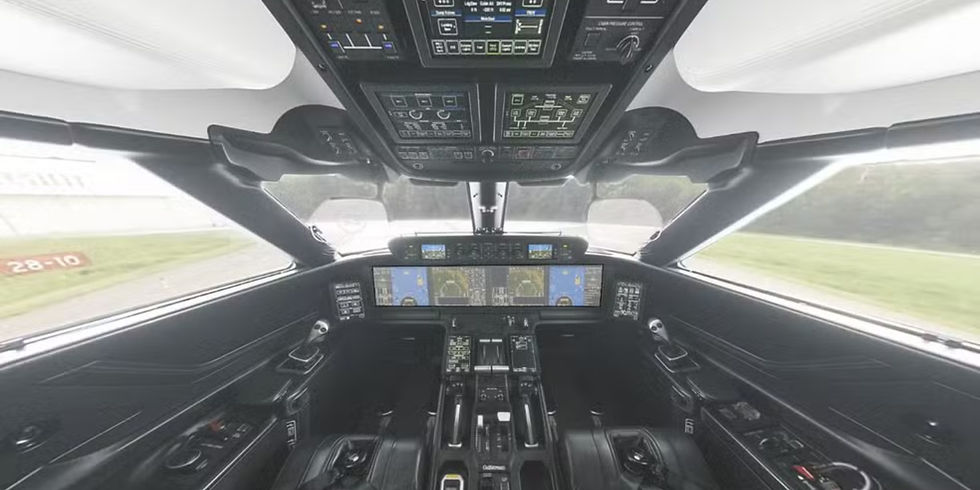 Gulfstream G700, avião que trouxe Neymar ao Brasil — Foto: Divulgação