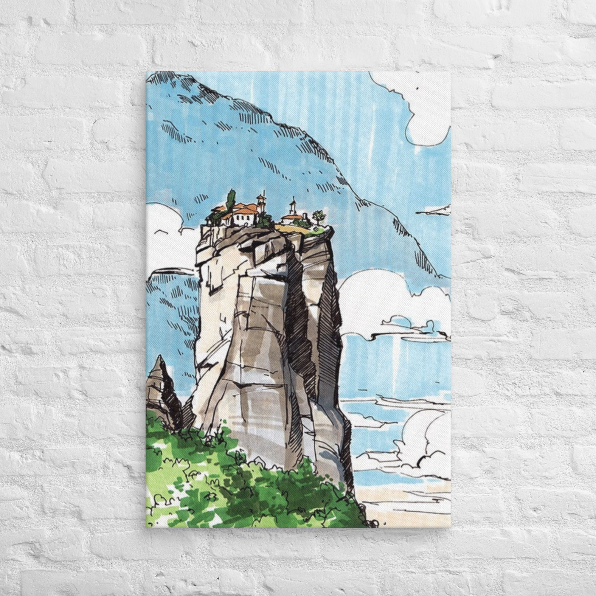 Meteora Monastery - Canvas