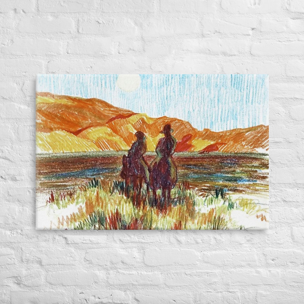 By Horse We Go - Canvas