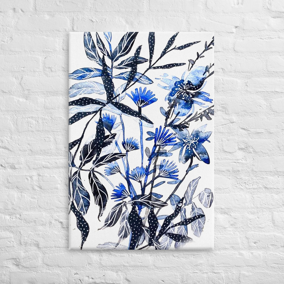 Blue Gardens - Canvas