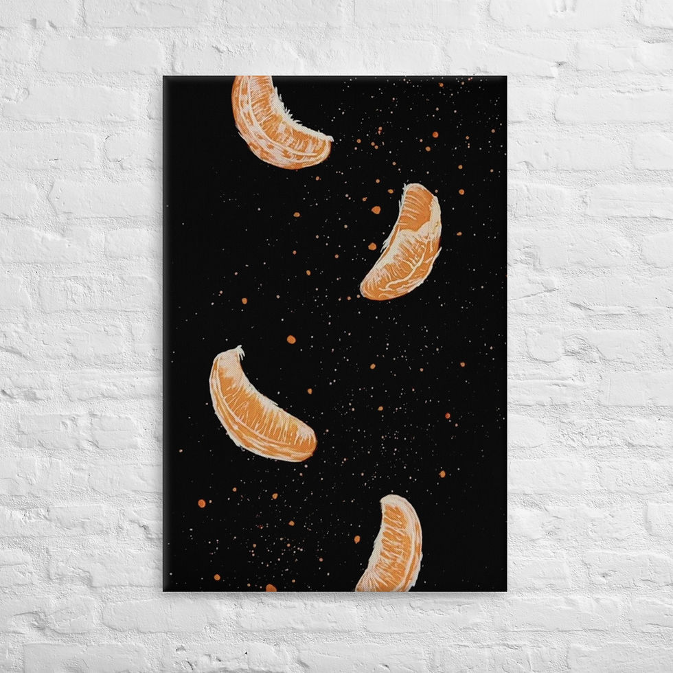 Tangerine Starlight - Canvas