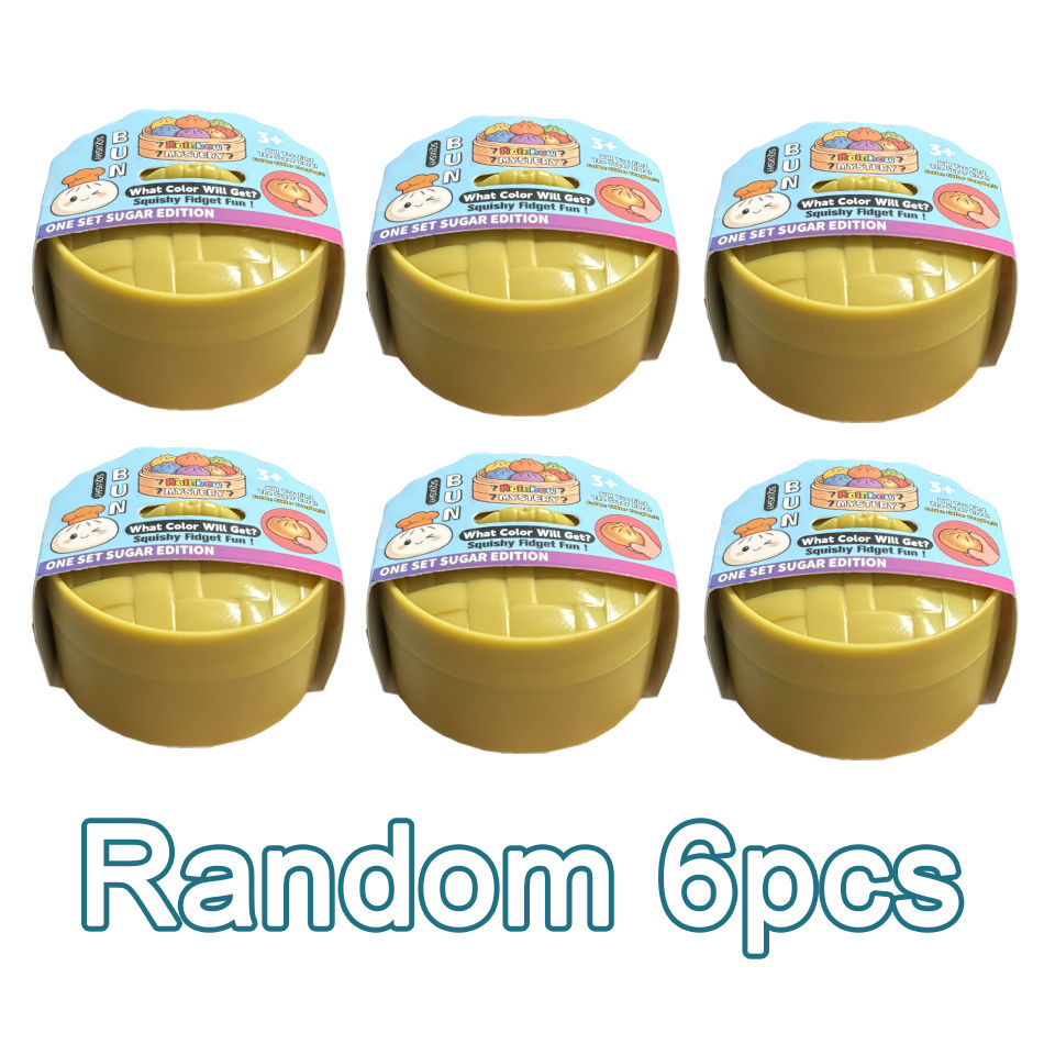 Thumbnail: Glitter Dumpling Squishy With Box Dumplings Sensory Steamer Soft TPR Dough Ball