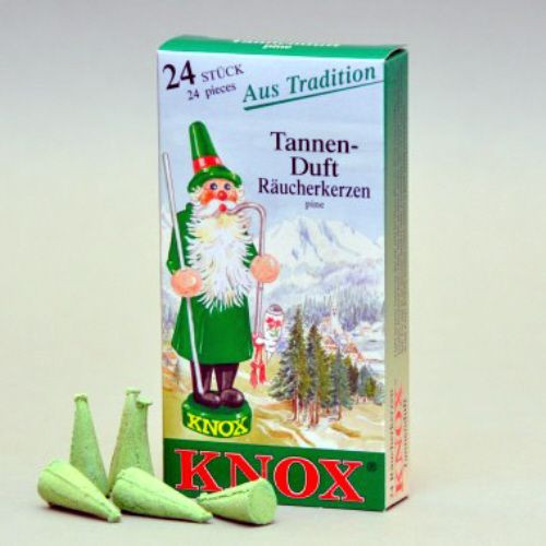 013110 Famous KNOX Brand "Pine" Incense Cones Box of 24 Barclay CO.