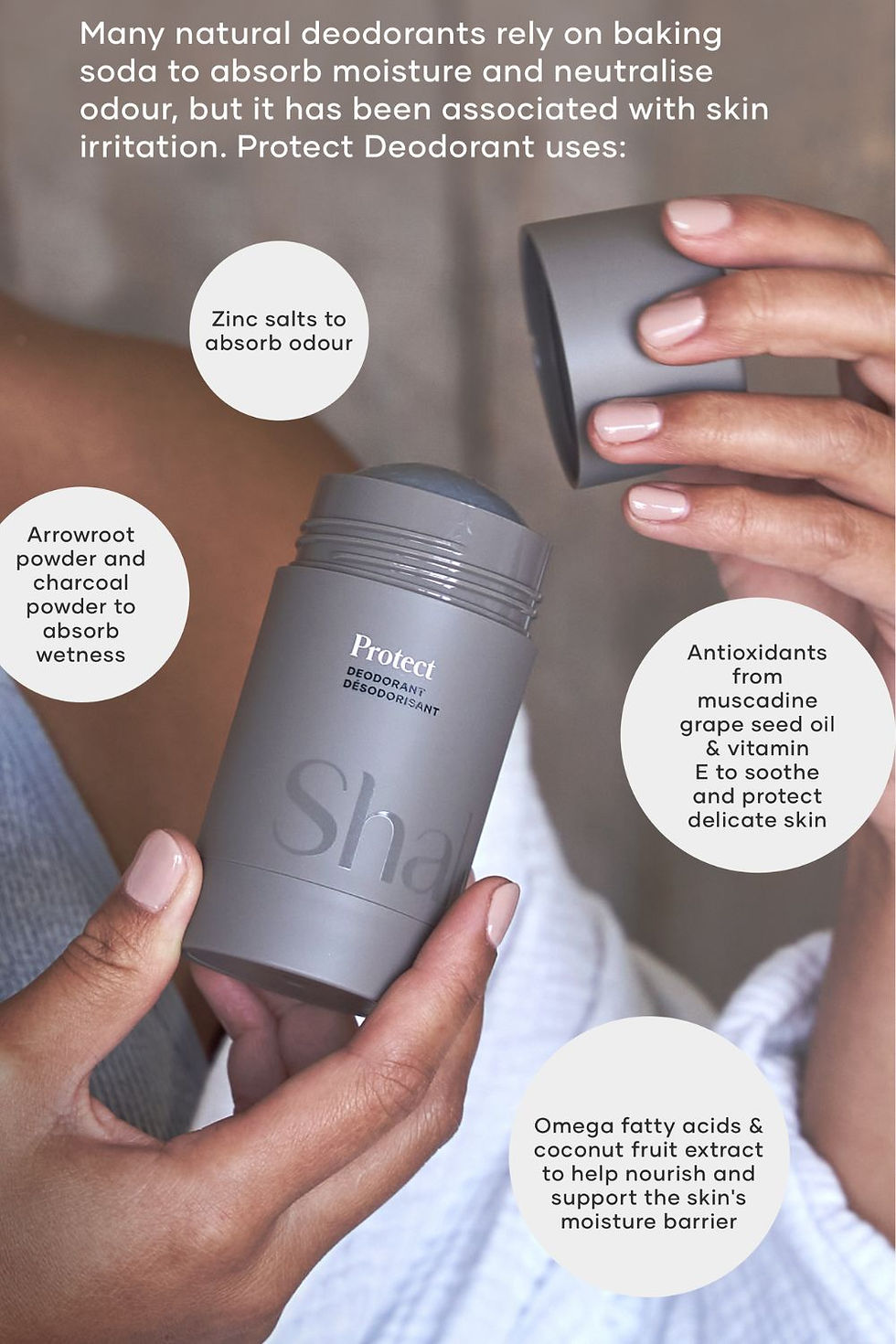 Shaklee's Protect Low-Tox deodorant.