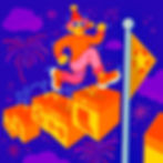 Man celebrating after accomplishing daily goals