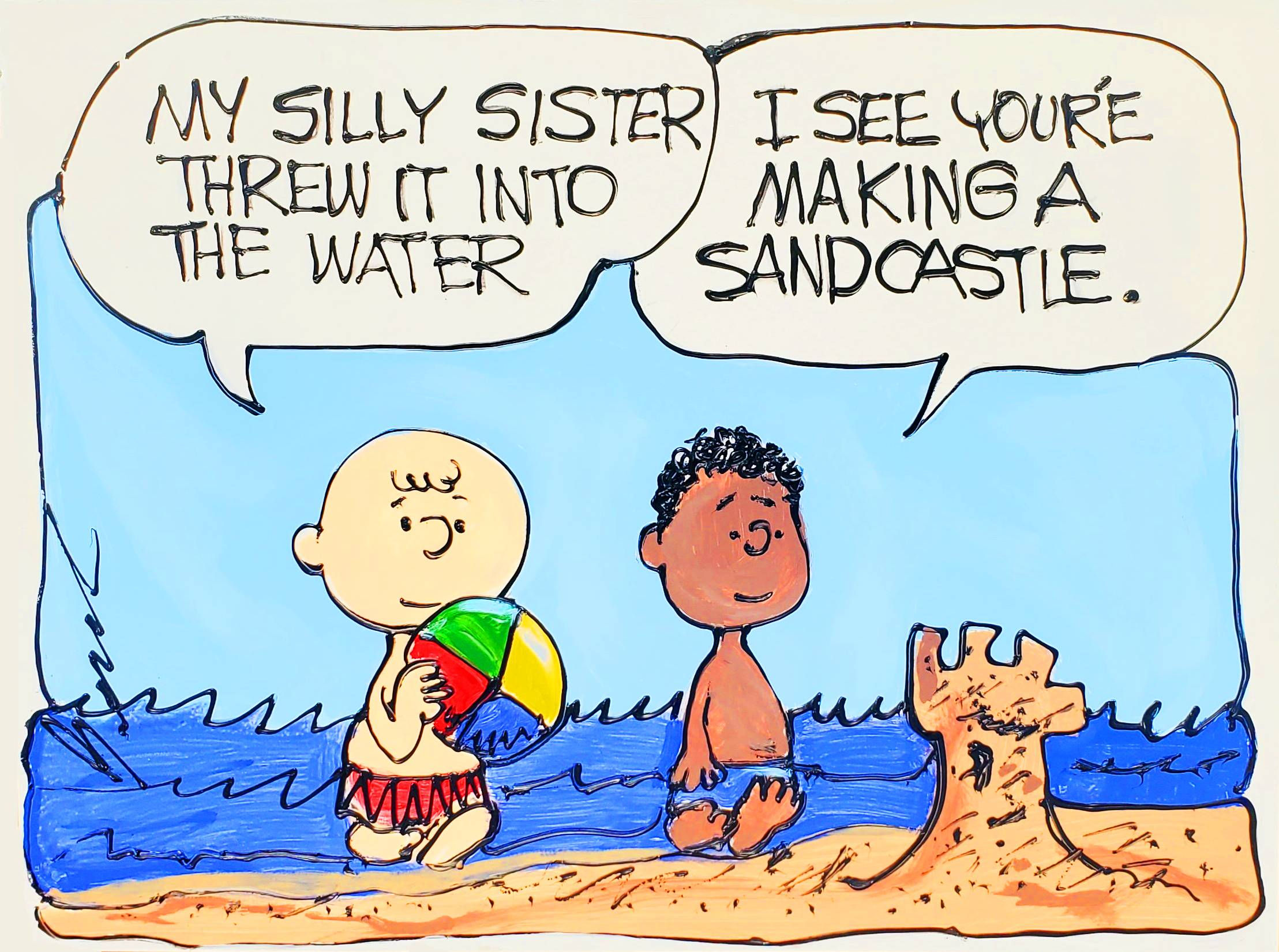 Charlie and Franklyn Sand Castle