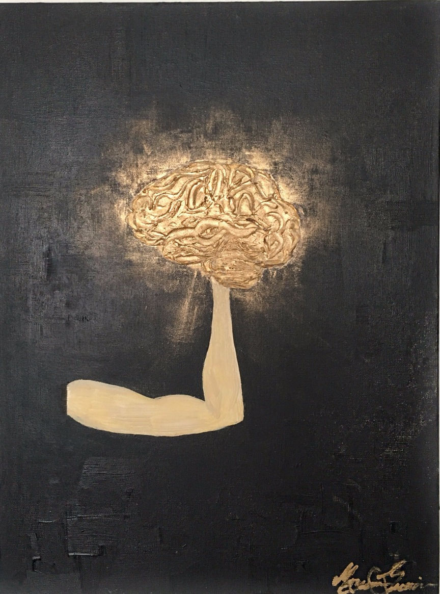 Knowledge is Power painting by Maryam Gueramian