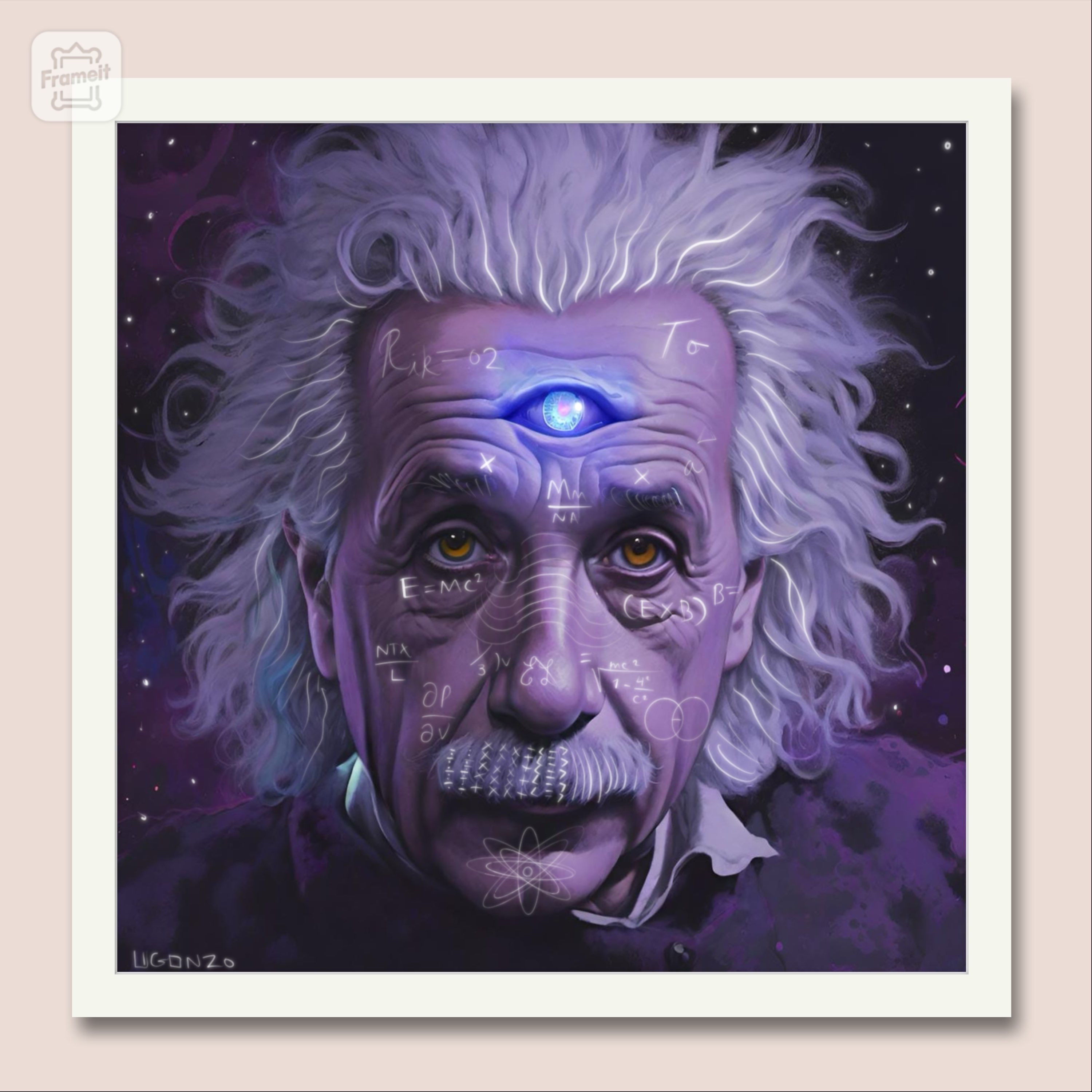 Alberto 16x16 print  canvas 