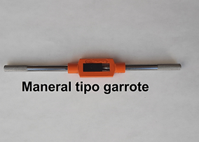 Maneral tipo garrote para pata niveladora 40x40 ranura 8
