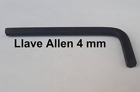 llave Allen 4 mm para escuadra 40x40 ranura 8