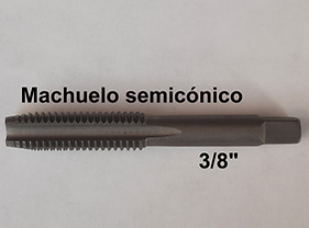 machuelo semiconico 3/8 para pata niveladora 40x40 ranura 8