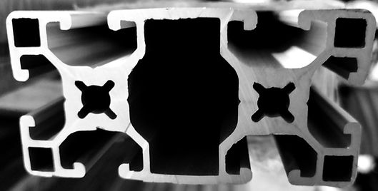 Perfil aluminio 40x80 ranura 8 reforzado tipo bosch ranurado