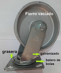 fierro vaciado rodaja giratoria 6