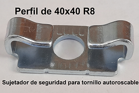 Sujetador 40x40 R8 aluminio