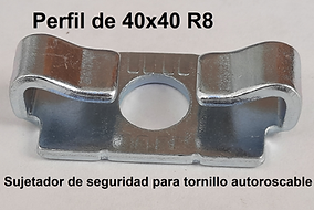 Sujetador 40x40 aluminio R8