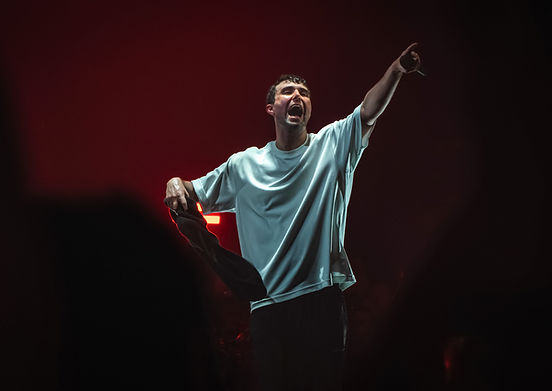 Fred Again performing at Alexandria Palace in London