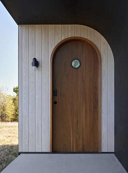 Hygee, Nordic Design, Prairie Cabin, White Cabin, Arched Top Door