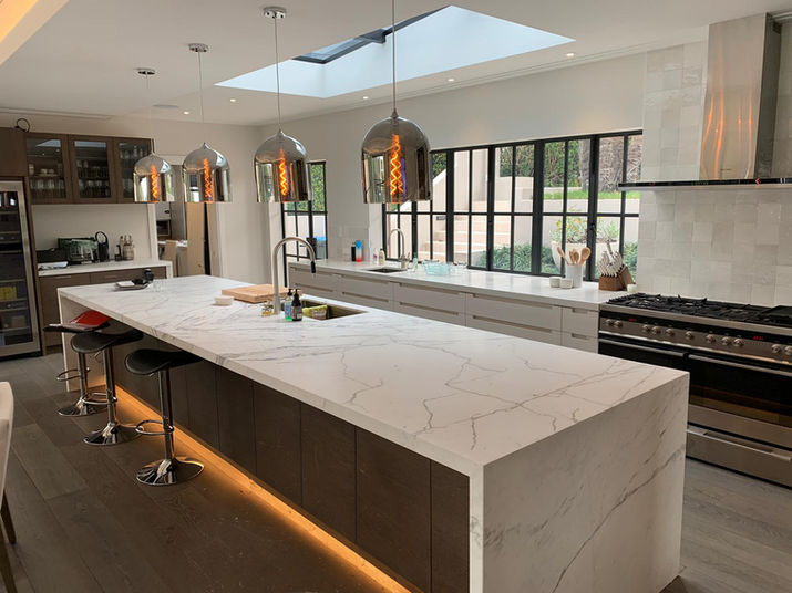 Estate Home Renovation & extension. Kitchen and living. Mangawhai builder.