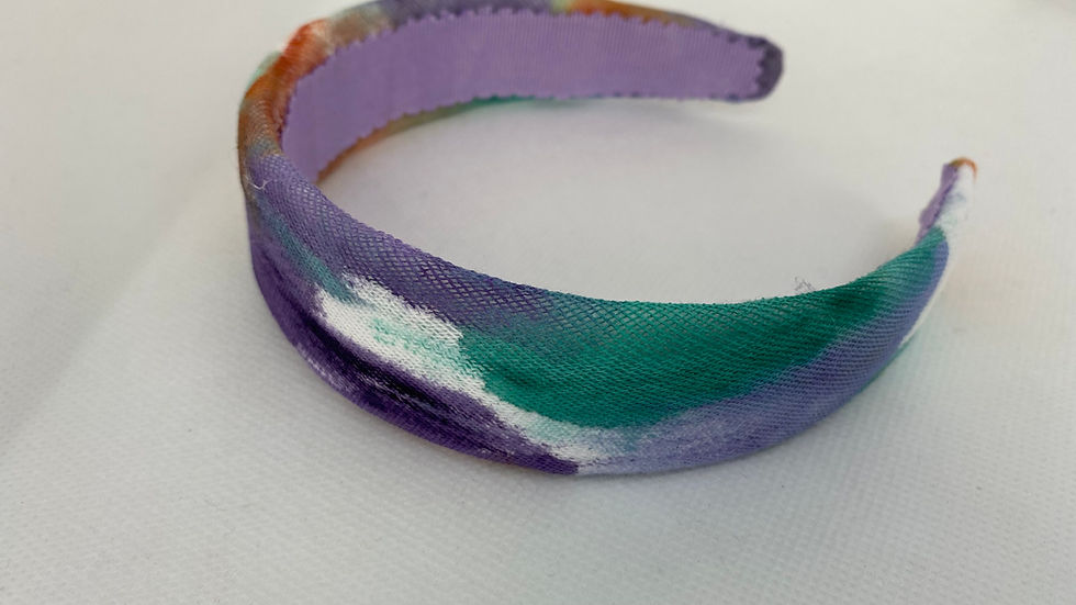 Miniatura: Diadema Rainbow tie-dye Sunset