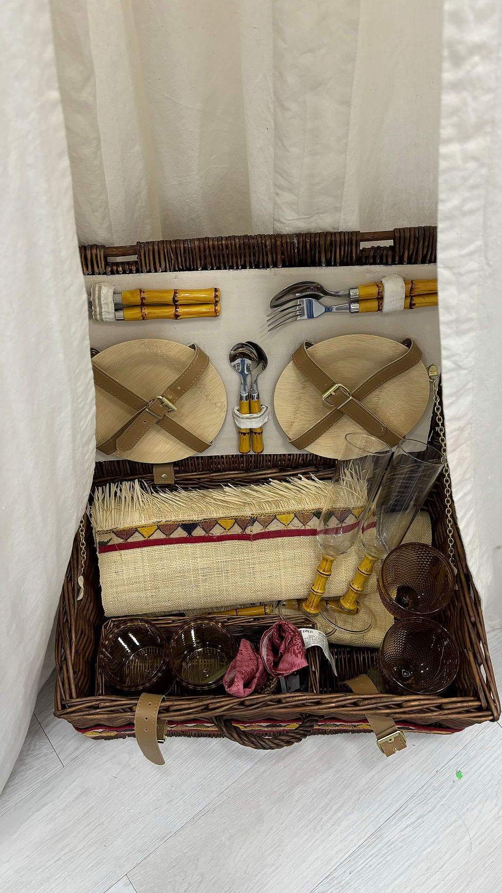 Miniatura: Cesta De picnic Bambú
