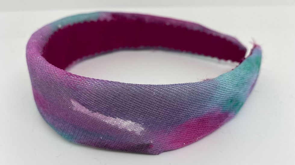 Miniatura: Diadema Rainbow Fucsia/turquesa