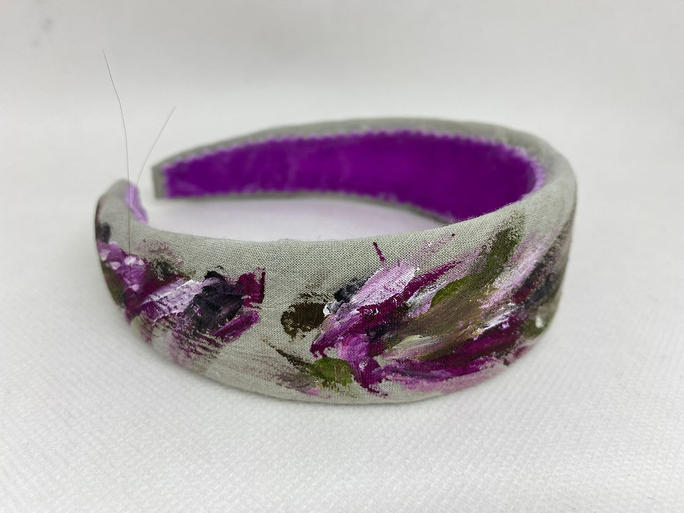 Miniatura: Diadema Botania gris y fucsia
