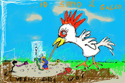 il gallo paolo bozzato scultur opere