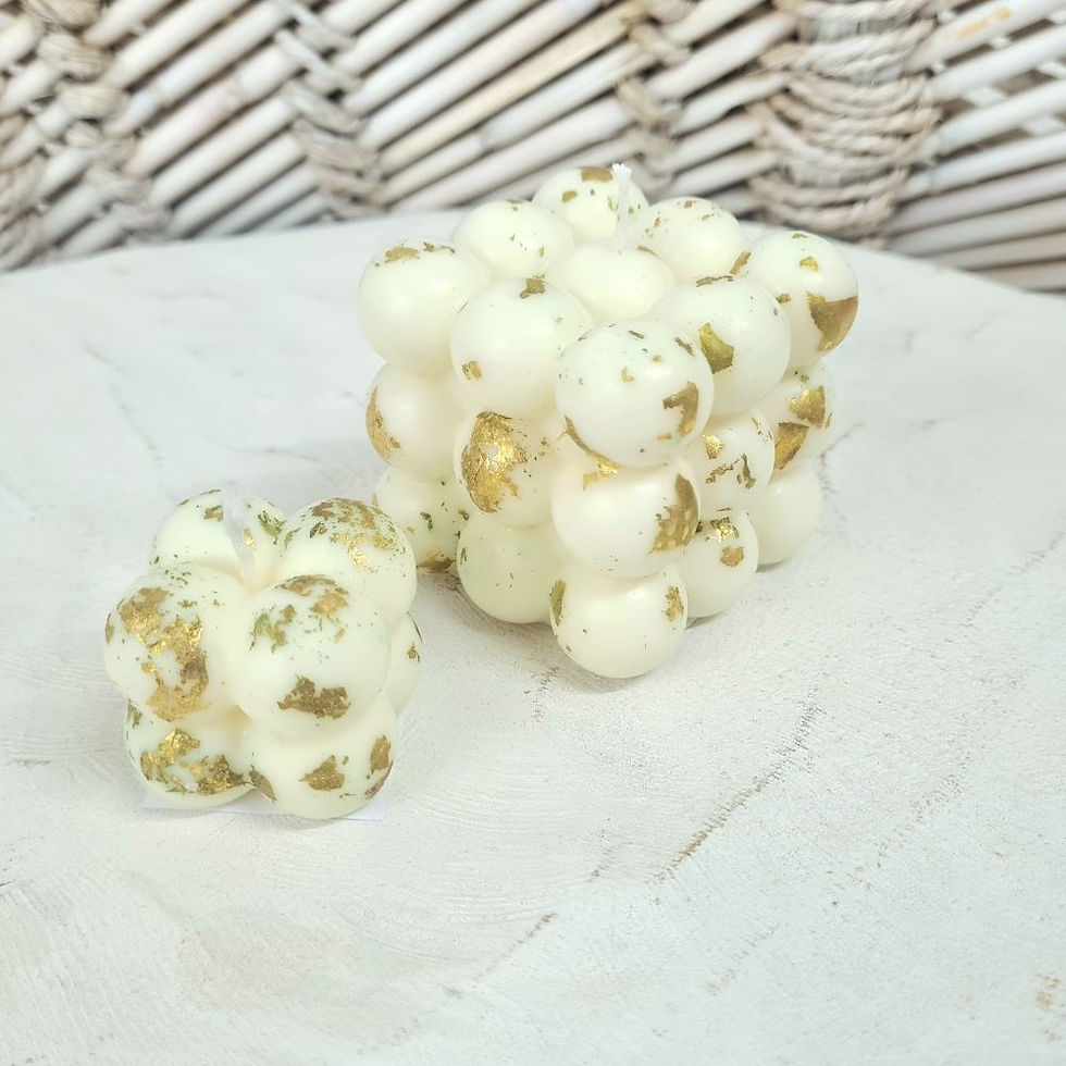 Miniaturbild: Bio-Rapswachs Bubble Kerze