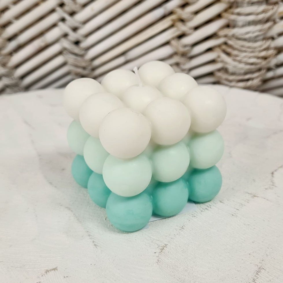 Miniaturbild: Bio-Rapswachs Bubble Kerze