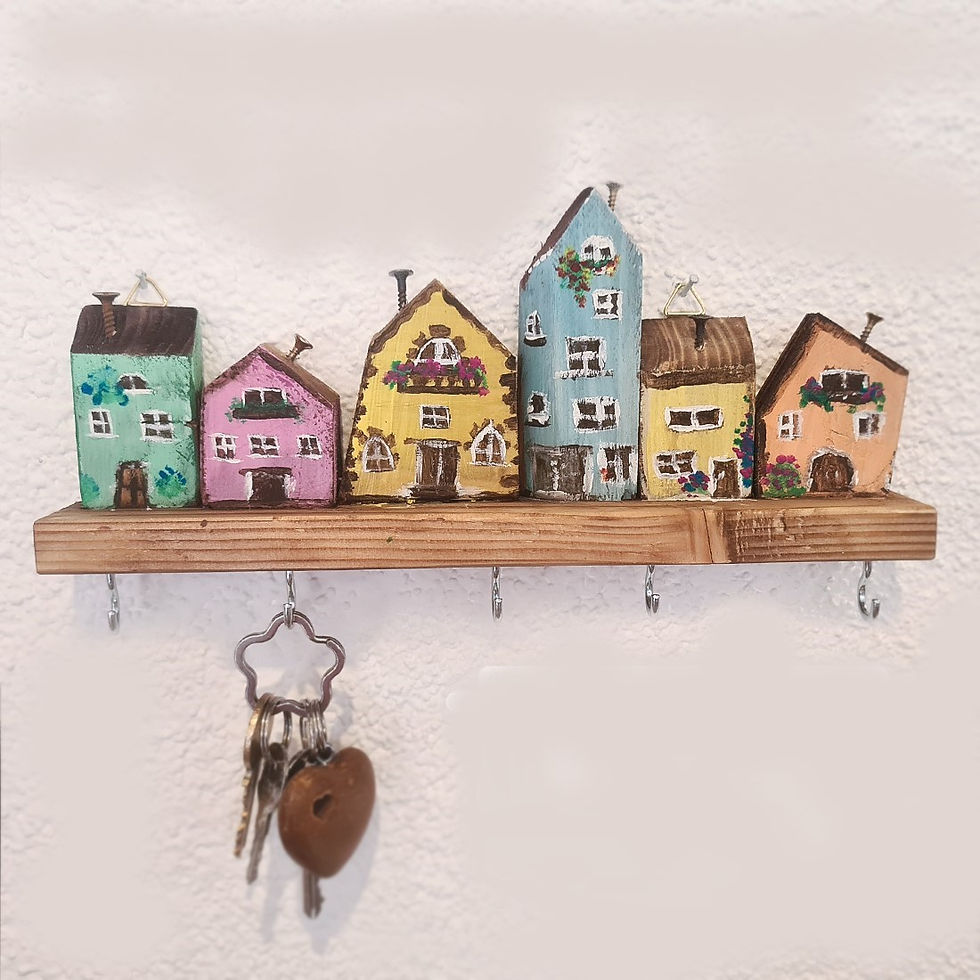 Schlüsselbrett aus Holz