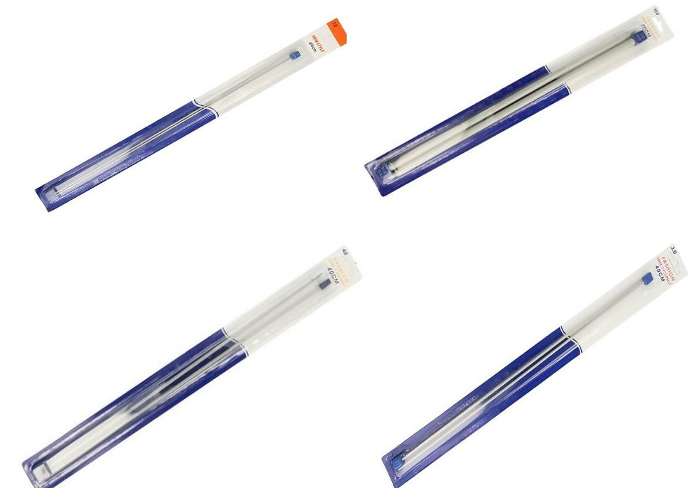 Jackenstricknadeln 40cm. Metall