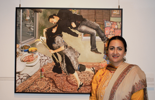 Amber Hammad, Unveiling the Visible. Image courtesy of Roushanasi/Facebook blog ‘Young Pakistanis in Italy.’