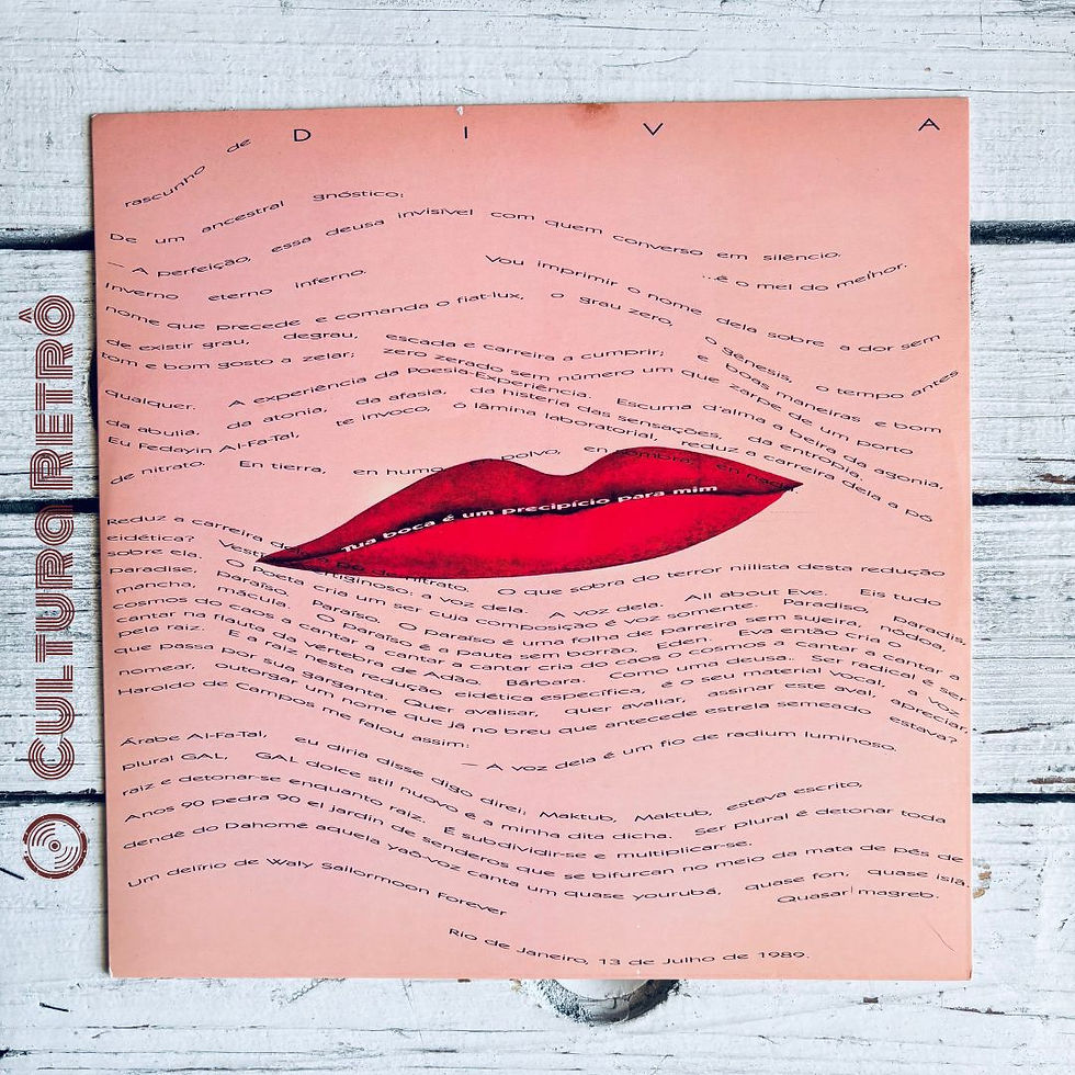 Miniatura: LP PLURAL GAL COSTA 1990( ÓTIMO/ 2 ENCARTES) ALGUÉM ME DISSE