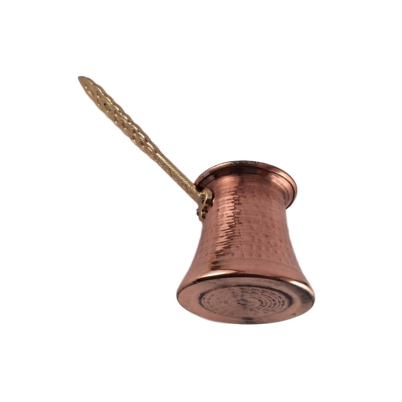 Миниатюра: Turkish Coffee Pot Maker Copper Hand Hammered Ibrik Vintage Jazzva Briki Cezve B