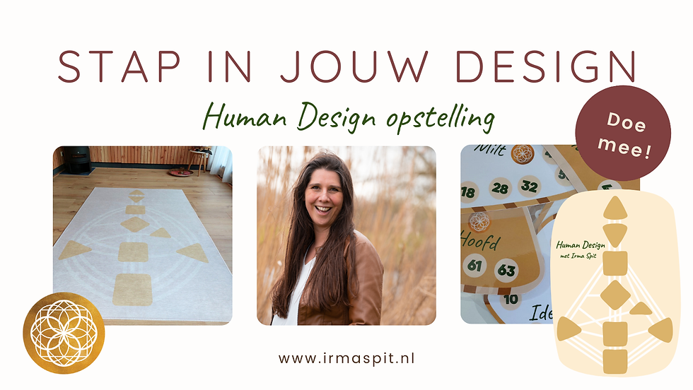 Stap in jouw Design Human Design Opstelling