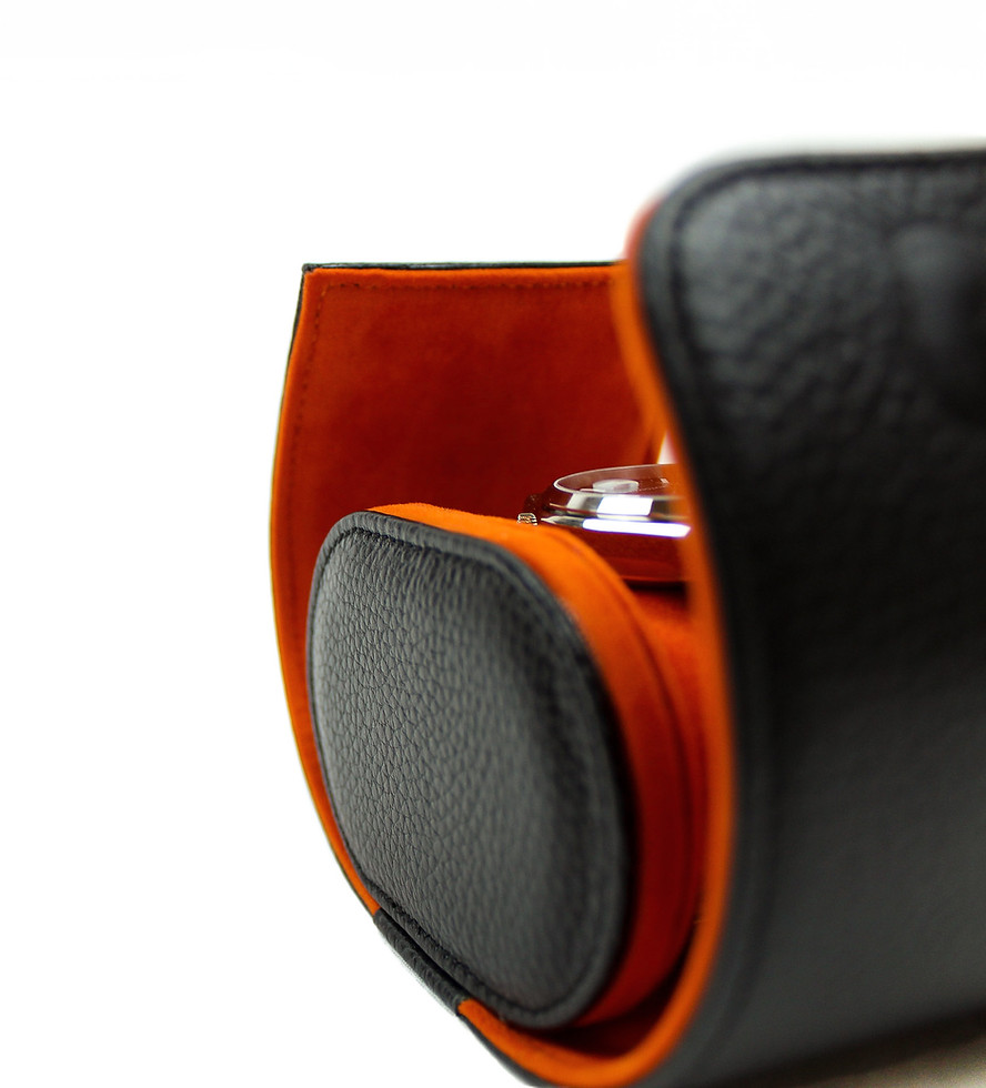 Uhrenrolle Schwarz, orange