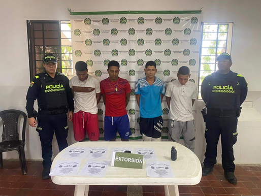 Cuatro sujetos capturados al momento de cobrar una extorción