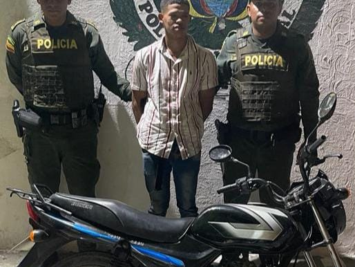Capturan a un sujeto cuando pretendía hurtar una motocicleta en Soledad