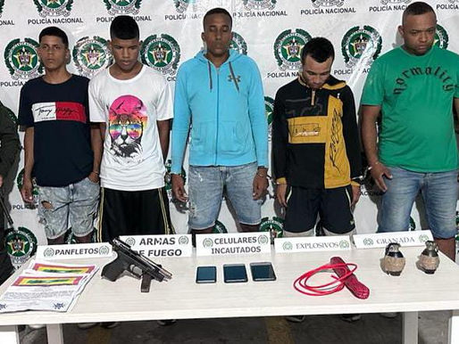 Capturan a 5 presuntos extorsionistas, serian quienes extorsionaban a una flota de buses