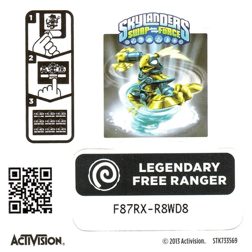 Bx Free Ranger Free Ranger - Swapper - Legendary Variante (Autocollant) | FlobeiyToys