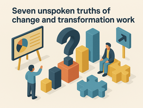 Title plus some isometric 3D blocks in variety of colours