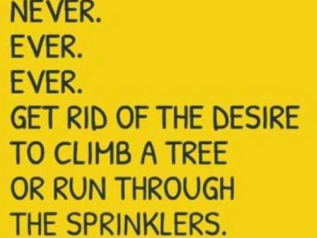 Make life full of activity not inactivity