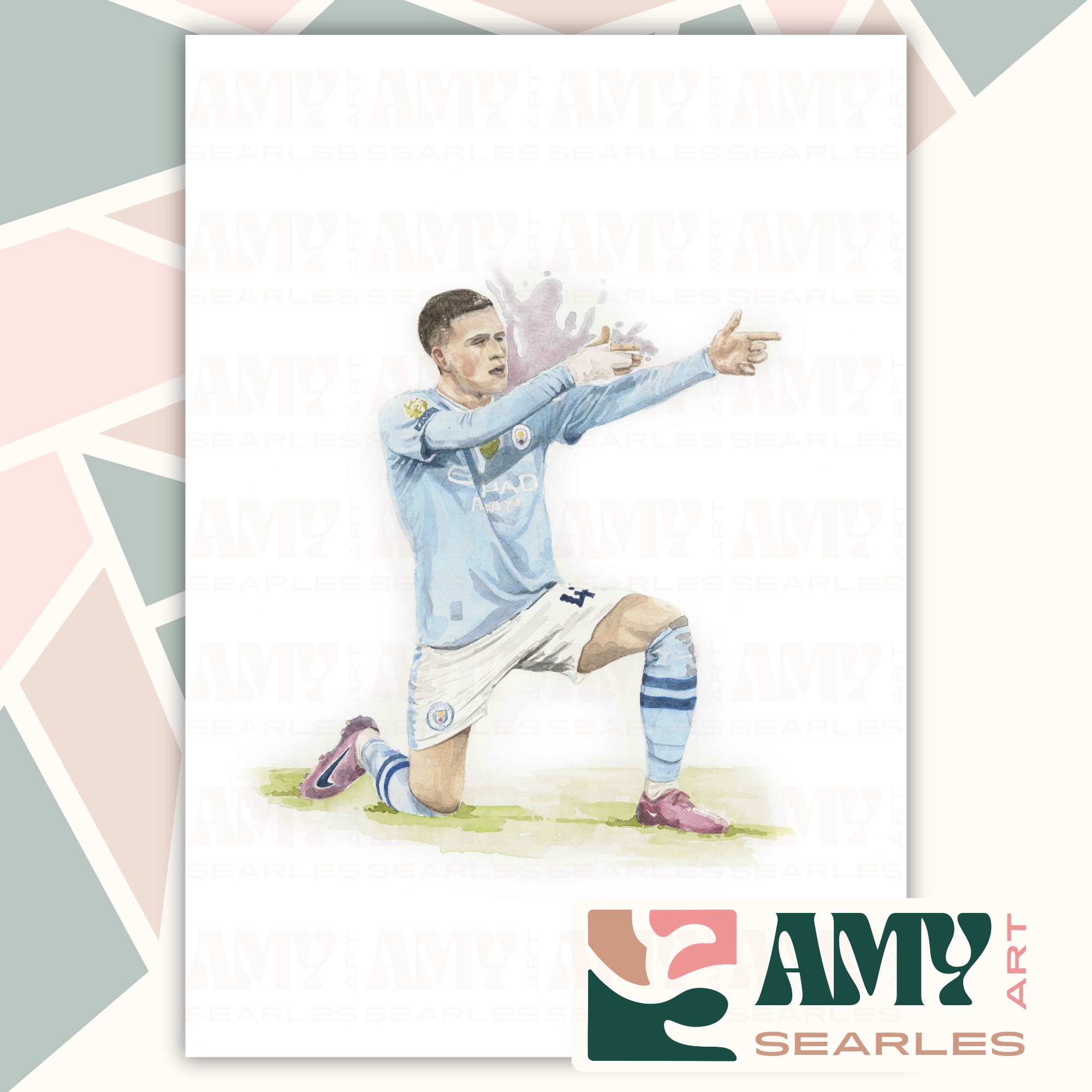 "Lock & Load" – Phil Foden | Open Edition Giclée Print