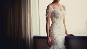 Brautkleid aus Spitze