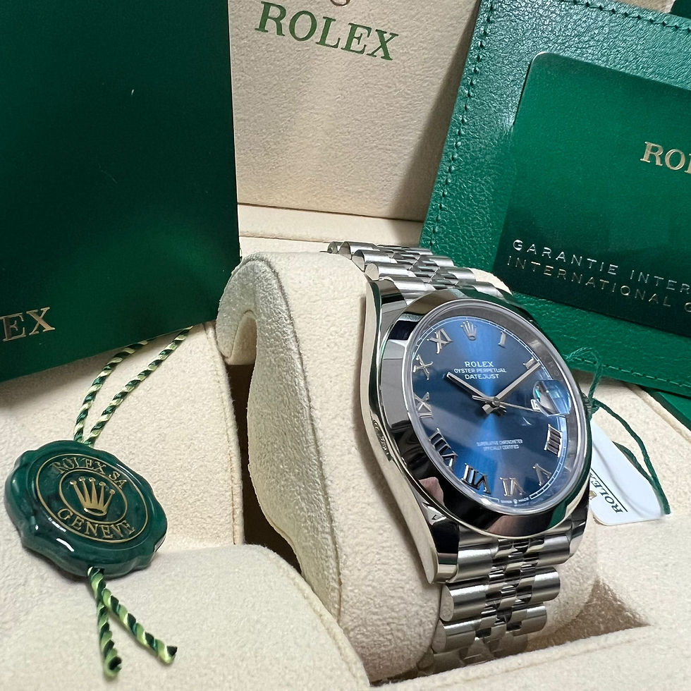 Thumbnail: 2023 Rolex Datejust Azure Blue Dial - 41 MM